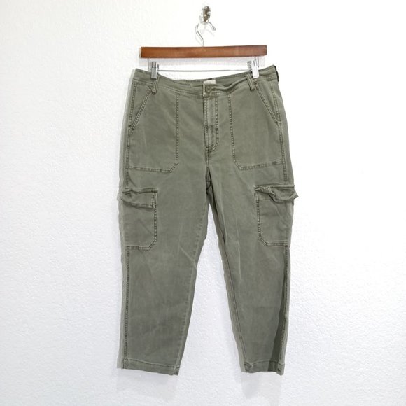 J. Crew Pants - J Crew Straight Leg High Rise Cargo Pant in Green Size 30 Petite